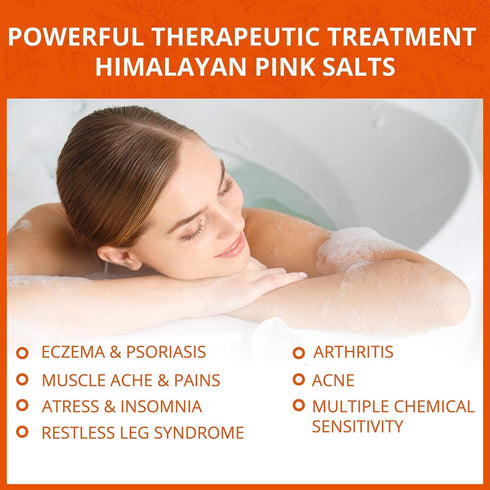 Himalayan Pink Bath Salt-Blood Orange Cork Glass Jar - 1.32 lbs | NATURAL SOLUTION